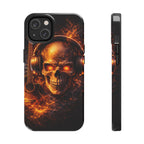 Flaming Skull Tough Phone Case | Guitar & Rock Lover Design product image 12