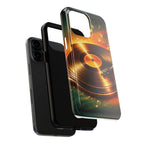 Golden Vinyl Grooves Tough Phone Case | Music Lover's Statement product image 81