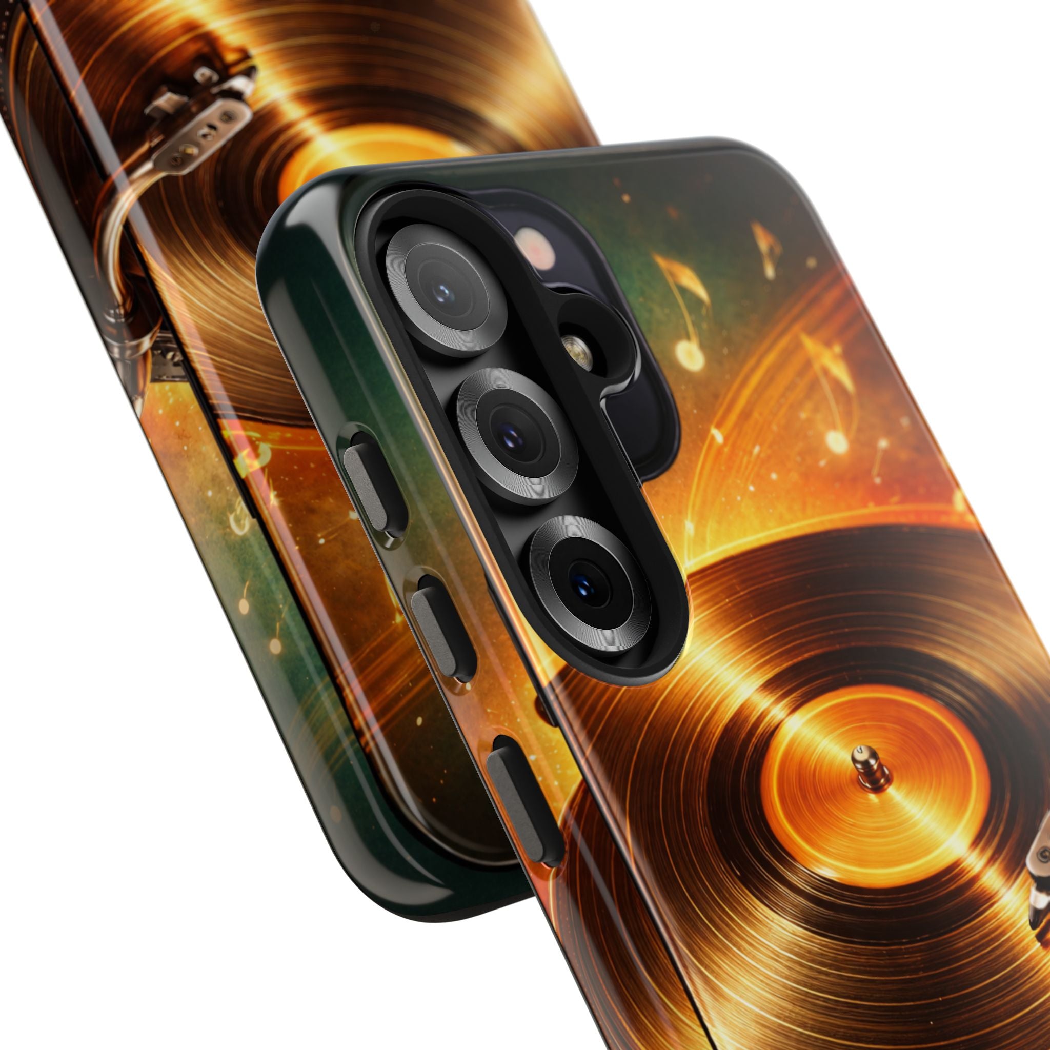 Golden Vinyl Grooves Tough Phone Case | Music Lover's Statement product image 102