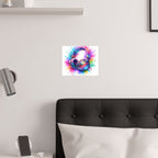 Rainbow Headphones Poster - Vibrant Music Wall Art
