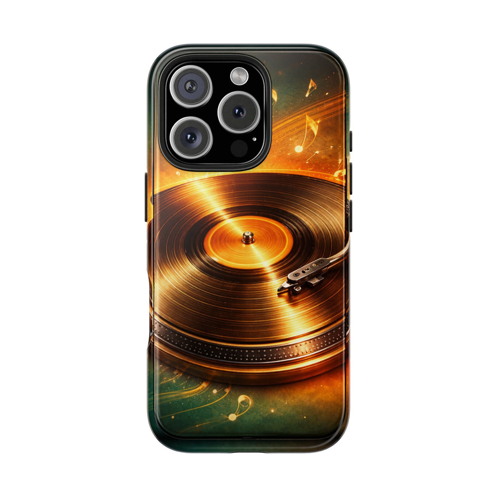 Golden Vinyl Grooves Tough Phone Case | Music Lover's Statement product image 24