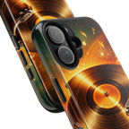 Golden Vinyl Grooves Tough Phone Case | Music Lover's Statement product image 98