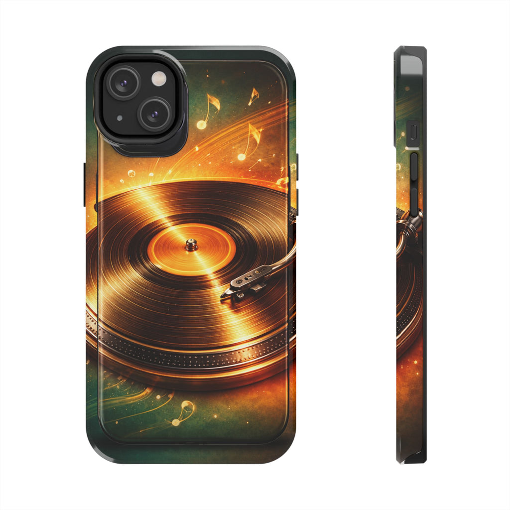 Golden Vinyl Grooves Tough Phone Case | Music Lover's Statement product image 15
