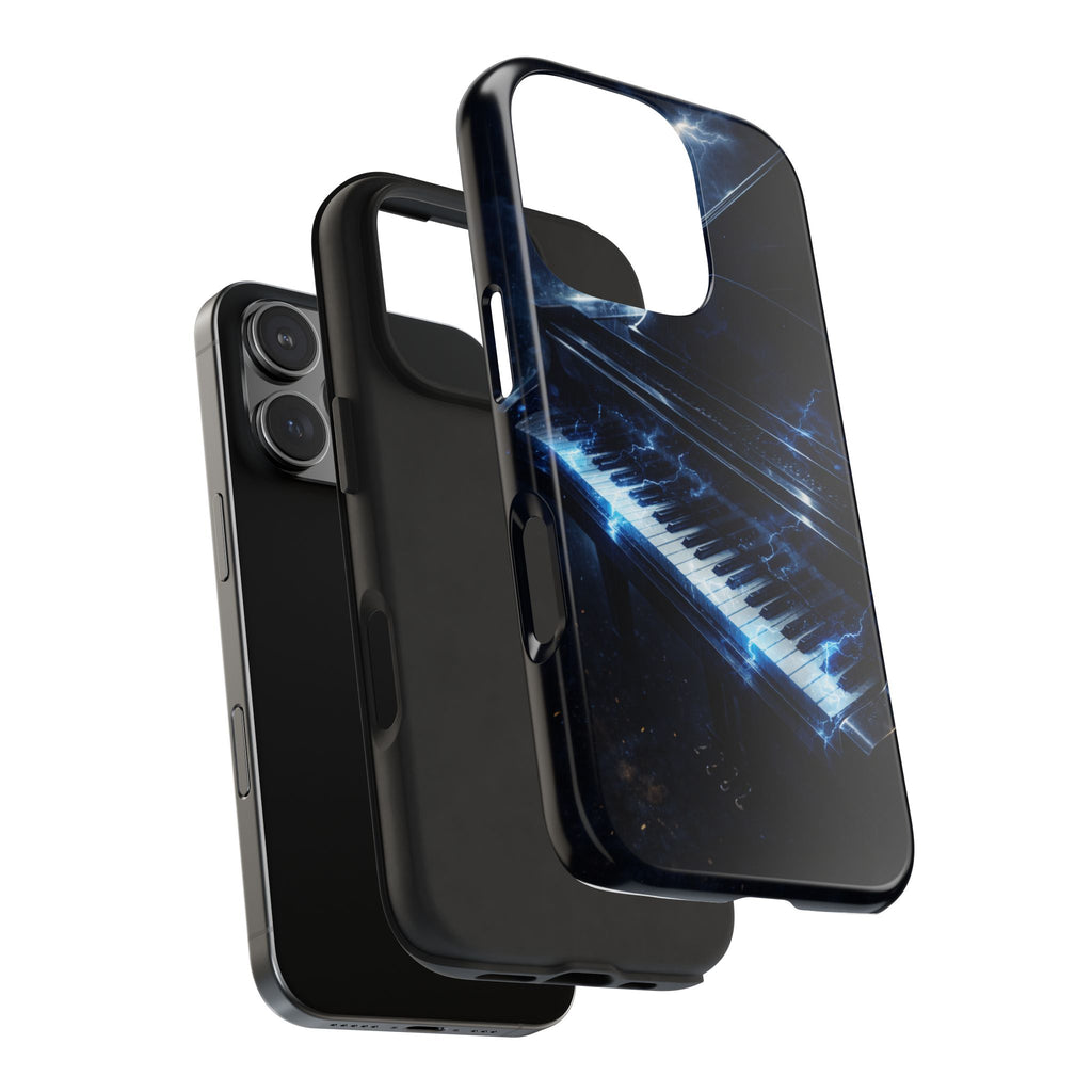 Piano Lightning Tough Phone Case | Electric Blue Keyboard Protective Case product image 95