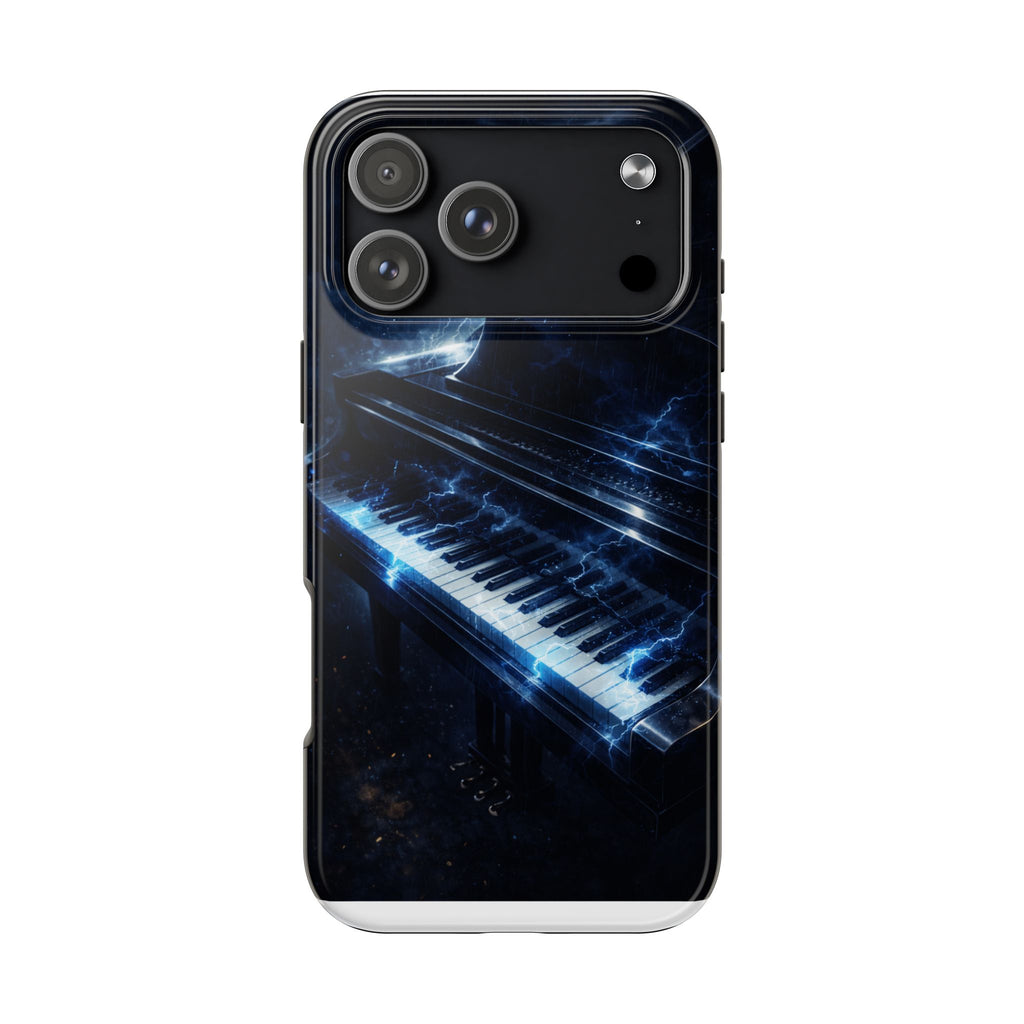 Piano Lightning Tough Phone Case | Electric Blue Keyboard Protective Case product image 31