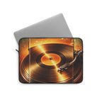 Golden Vinyl Grooves Laptop Sleeve | Groove on the Go product image 6