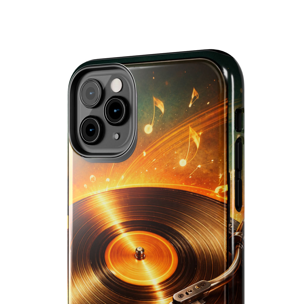 Golden Vinyl Grooves Tough Phone Case | Music Lover's Statement product image 41