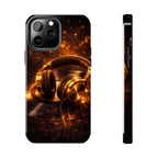 Gold Headphones Tough Phone Case | Music Lover Protective Case product image 11