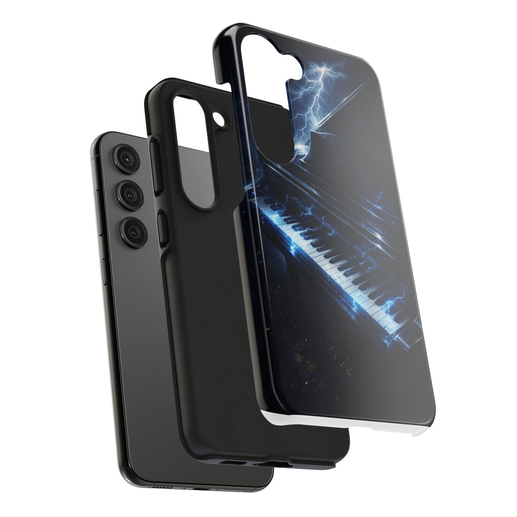 Piano Lightning Tough Phone Case | Electric Blue Keyboard Protective Case product image 87