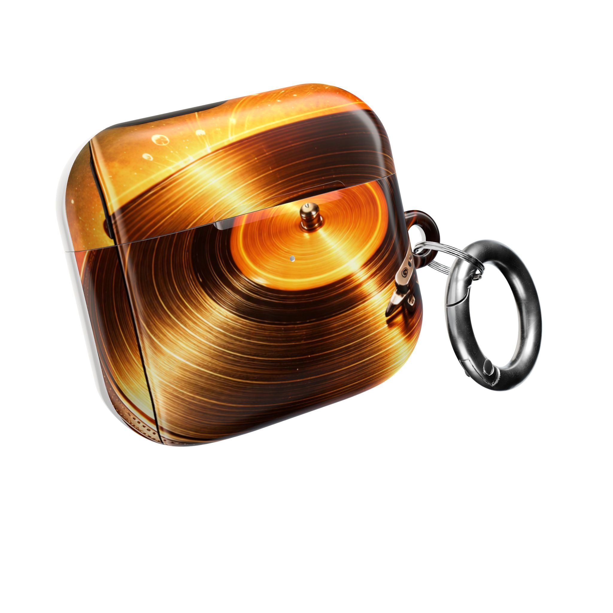 Golden Vinyl Grooves AirPods Case | Wireless Earbuds Protection product image 20