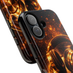 Gold Headphones Tough Phone Case | Music Lover Protective Case product image 98