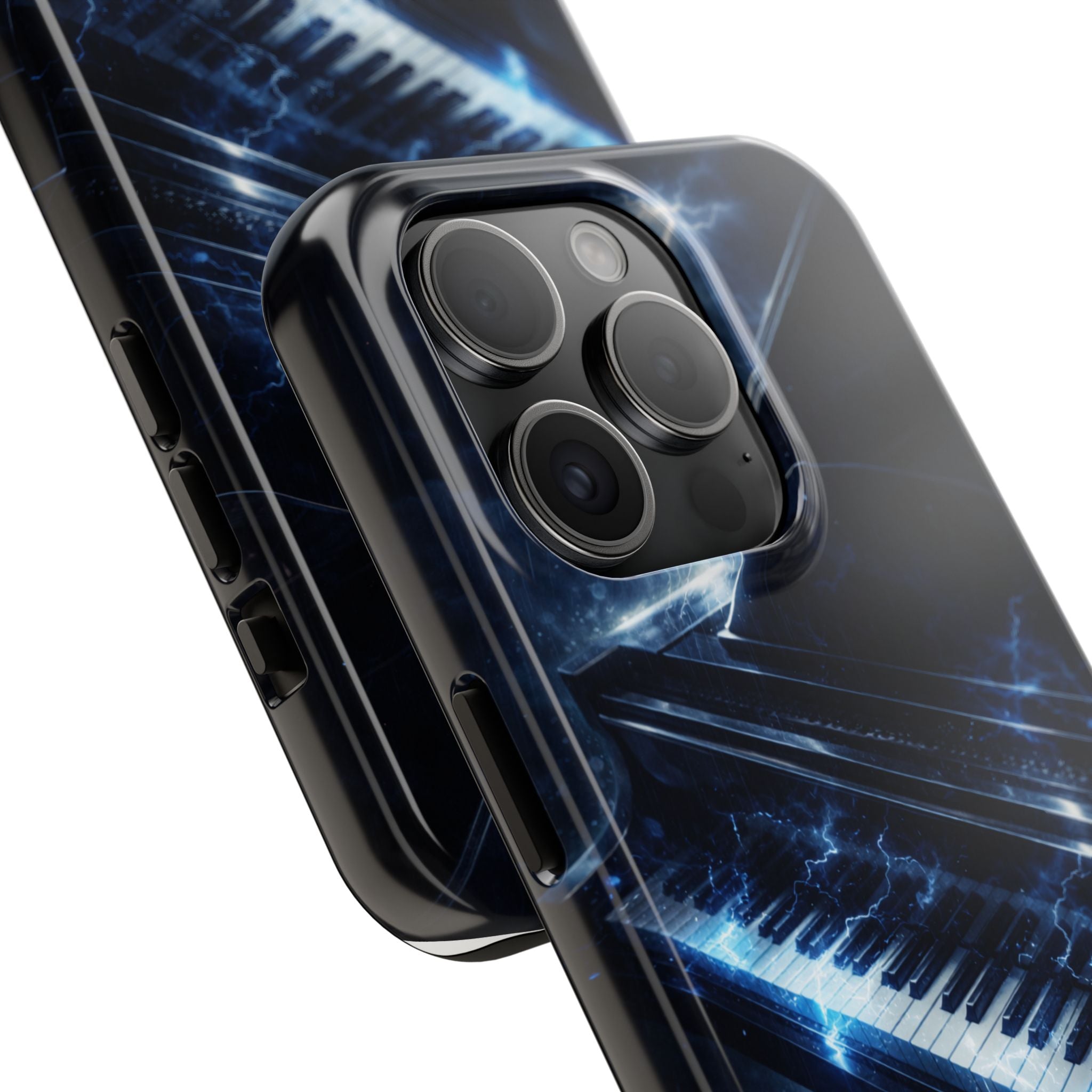 Piano Lightning Tough Phone Case | Electric Blue Keyboard Protective Case product image 73