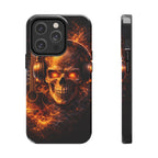 Flaming Skull Tough Phone Case | Guitar & Rock Lover Design product image 13