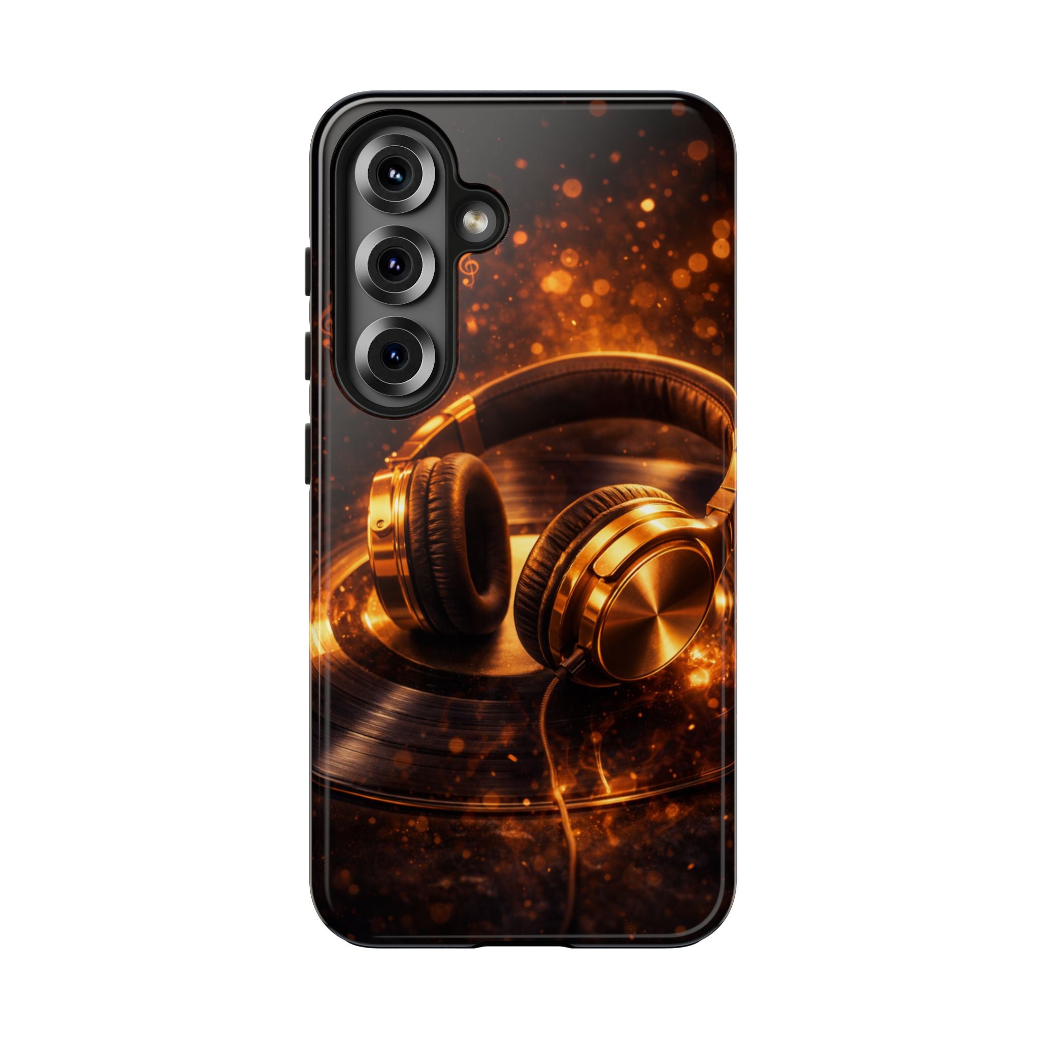 Gold Headphones Tough Phone Case | Music Lover Protective Case product image 28