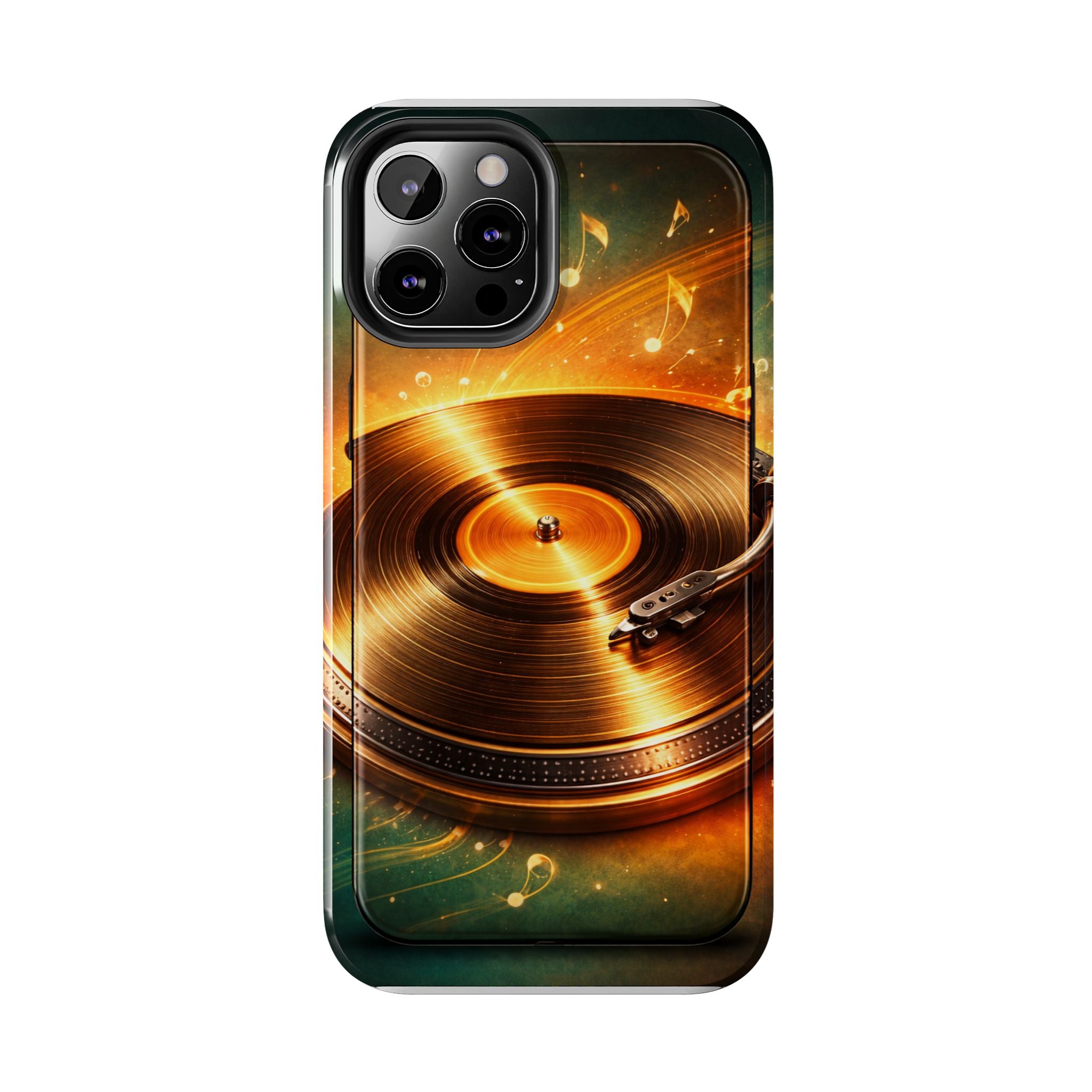 Golden Vinyl Grooves Tough Phone Case | Music Lover's Statement product image 51