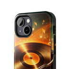 Golden Vinyl Grooves Tough Phone Case | Music Lover's Statement product image 59
