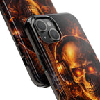 Flaming Skull Tough Phone Case | Guitar & Rock Lover Design product image 76