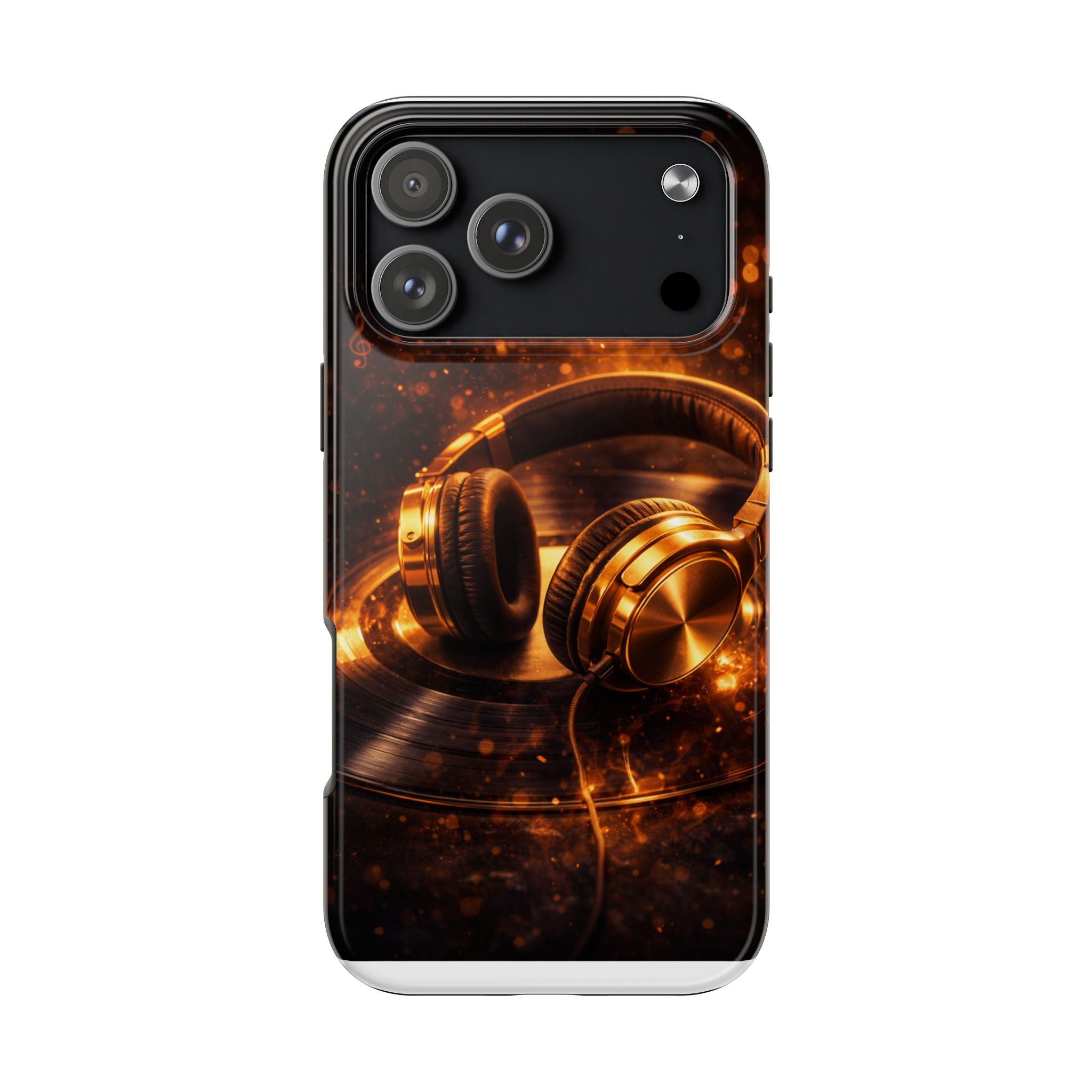 Gold Headphones Tough Phone Case | Music Lover Protective Case product image 31