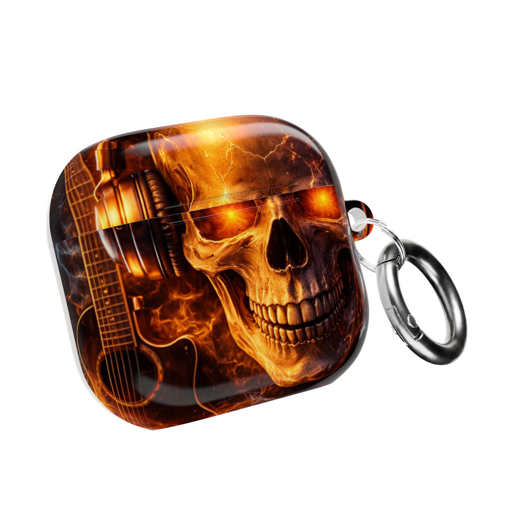 Flaming Skull AirPods Case | Wireless Earbuds Protection product image 23
