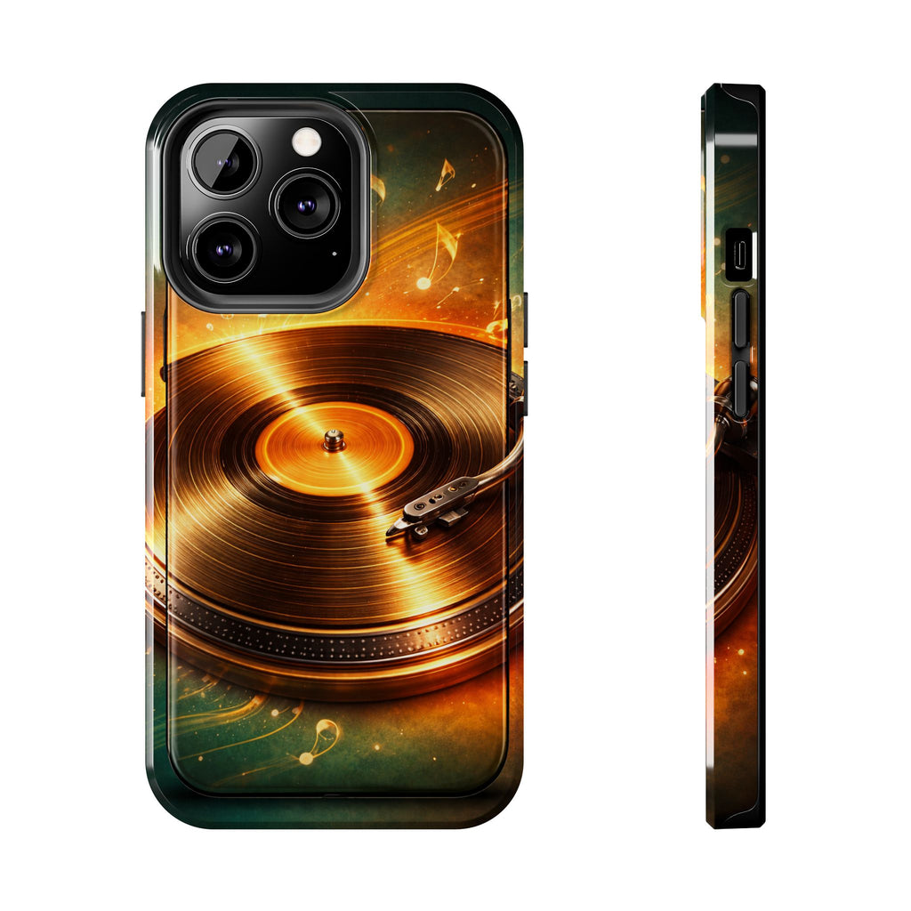 Golden Vinyl Grooves Tough Phone Case | Music Lover's Statement product image 10
