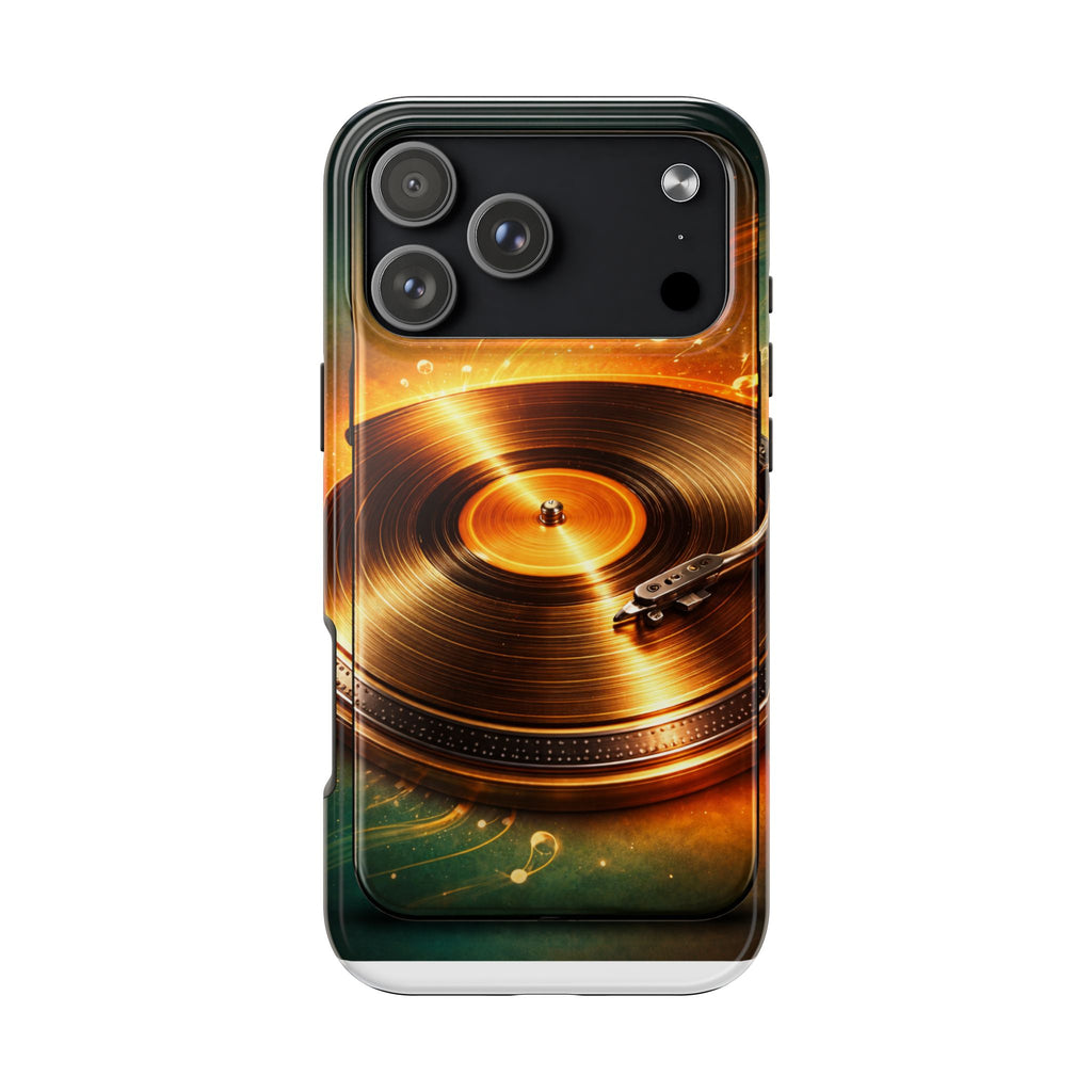 Golden Vinyl Grooves Tough Phone Case | Music Lover's Statement product image 31
