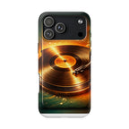 Golden Vinyl Grooves Tough Phone Case | Music Lover's Statement product image 31