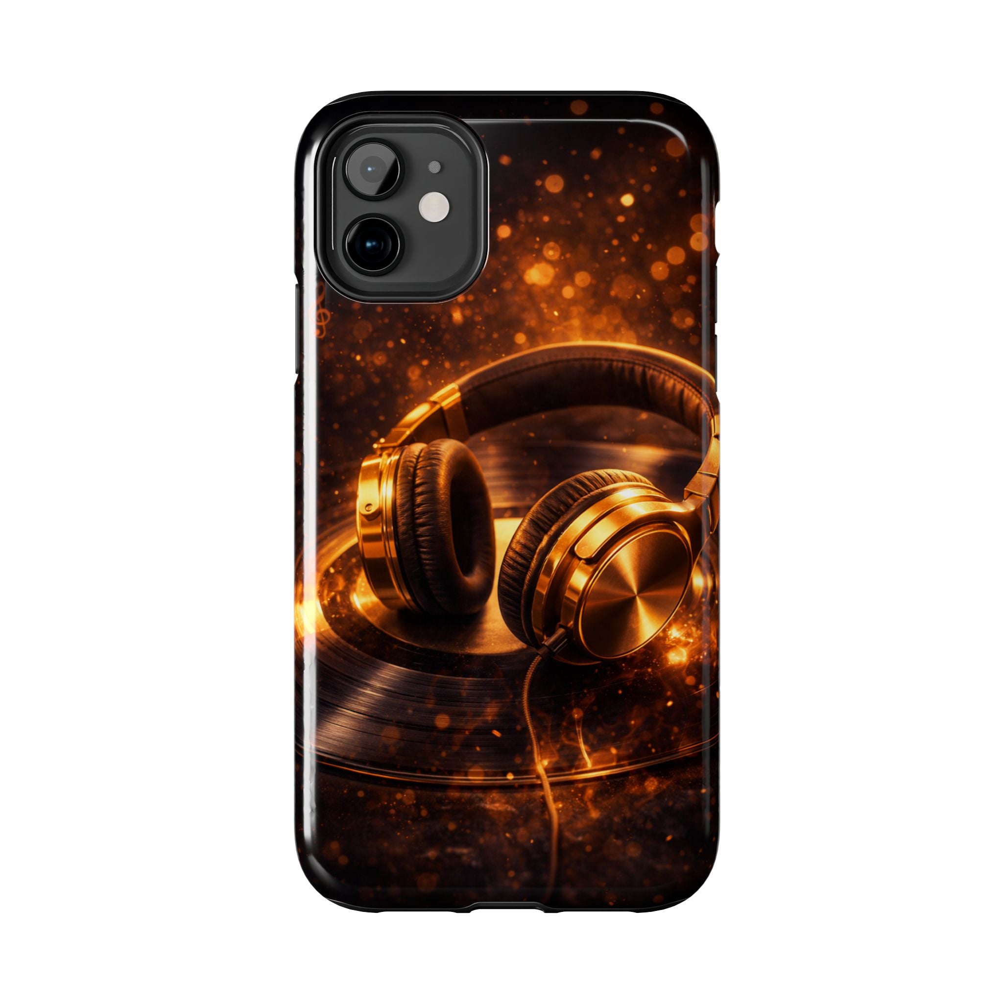 Gold Headphones Tough Phone Case | Music Lover Protective Case product image 33