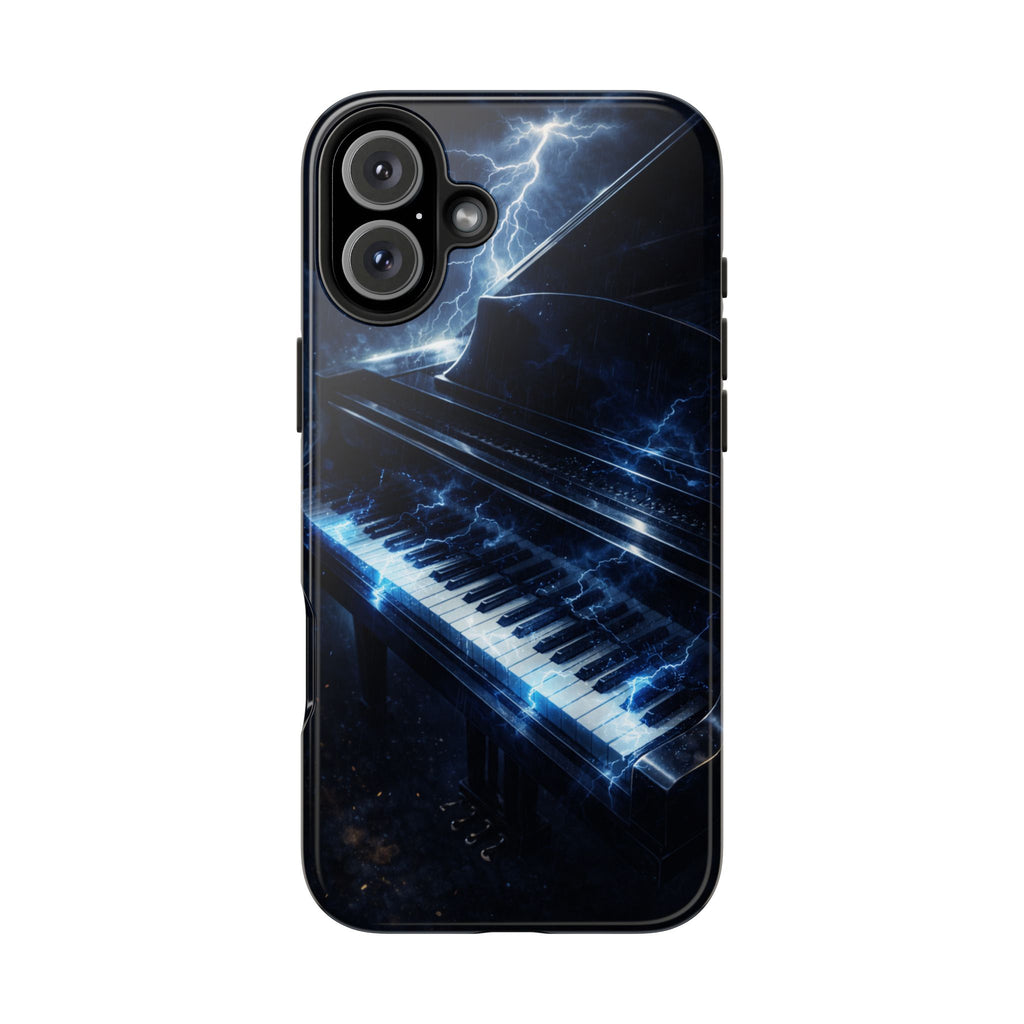 Piano Lightning Tough Phone Case | Electric Blue Keyboard Protective Case product image 27