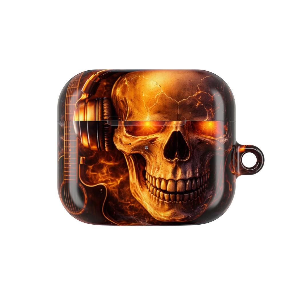 Flaming Skull AirPods Case | Wireless Earbuds Protection product image 5