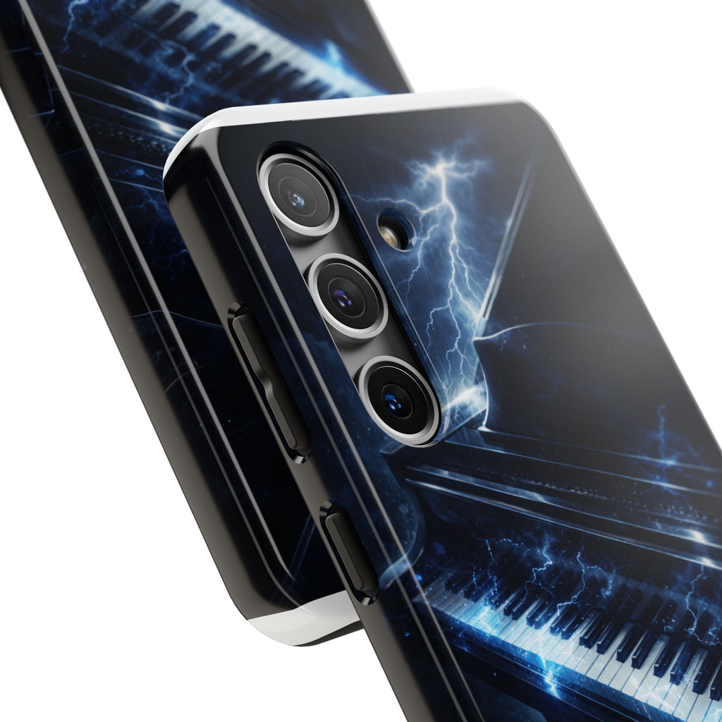 Piano Lightning Tough Phone Case | Electric Blue Keyboard Protective Case product image 82
