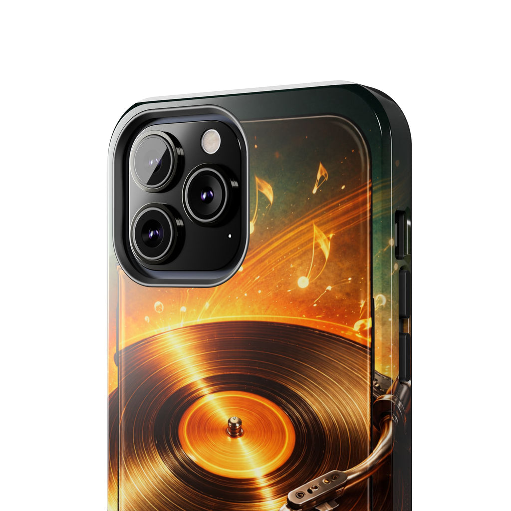 Golden Vinyl Grooves Tough Phone Case | Music Lover's Statement product image 65