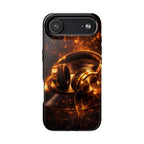 Gold Headphones Tough Phone Case | Music Lover Protective Case product image 32