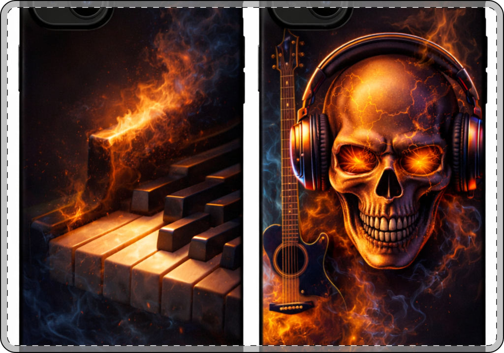 Flaming Piano Keys MacBook Case | Burn the Setlist product image 5