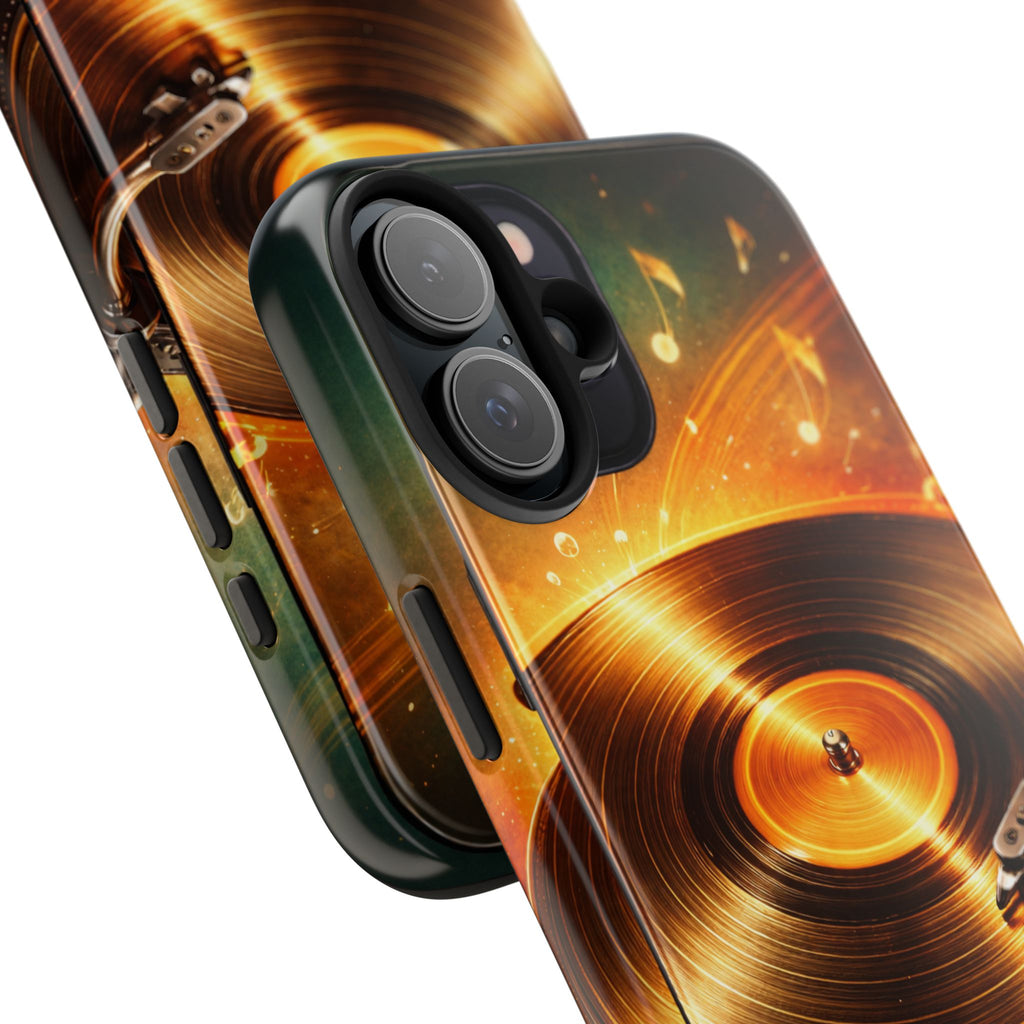 Golden Vinyl Grooves Tough Phone Case | Music Lover's Statement product image 100