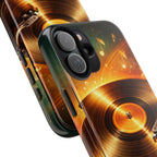 Golden Vinyl Grooves Tough Phone Case | Music Lover's Statement product image 100