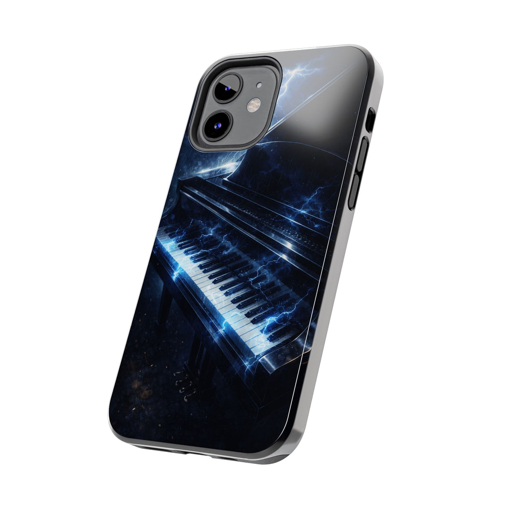 Piano Lightning Tough Phone Case | Electric Blue Keyboard Protective Case product image 43