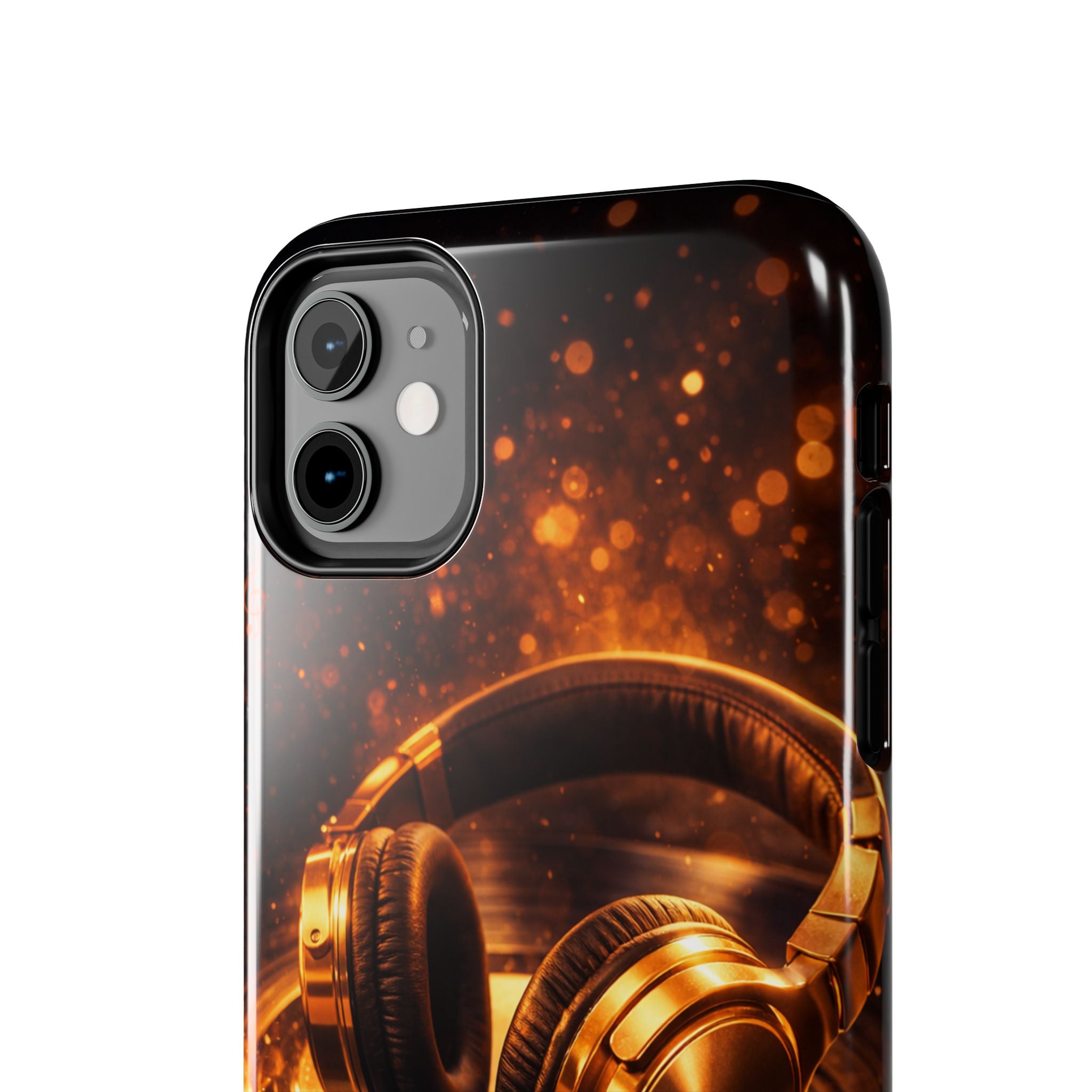 Gold Headphones Tough Phone Case | Music Lover Protective Case product image 35