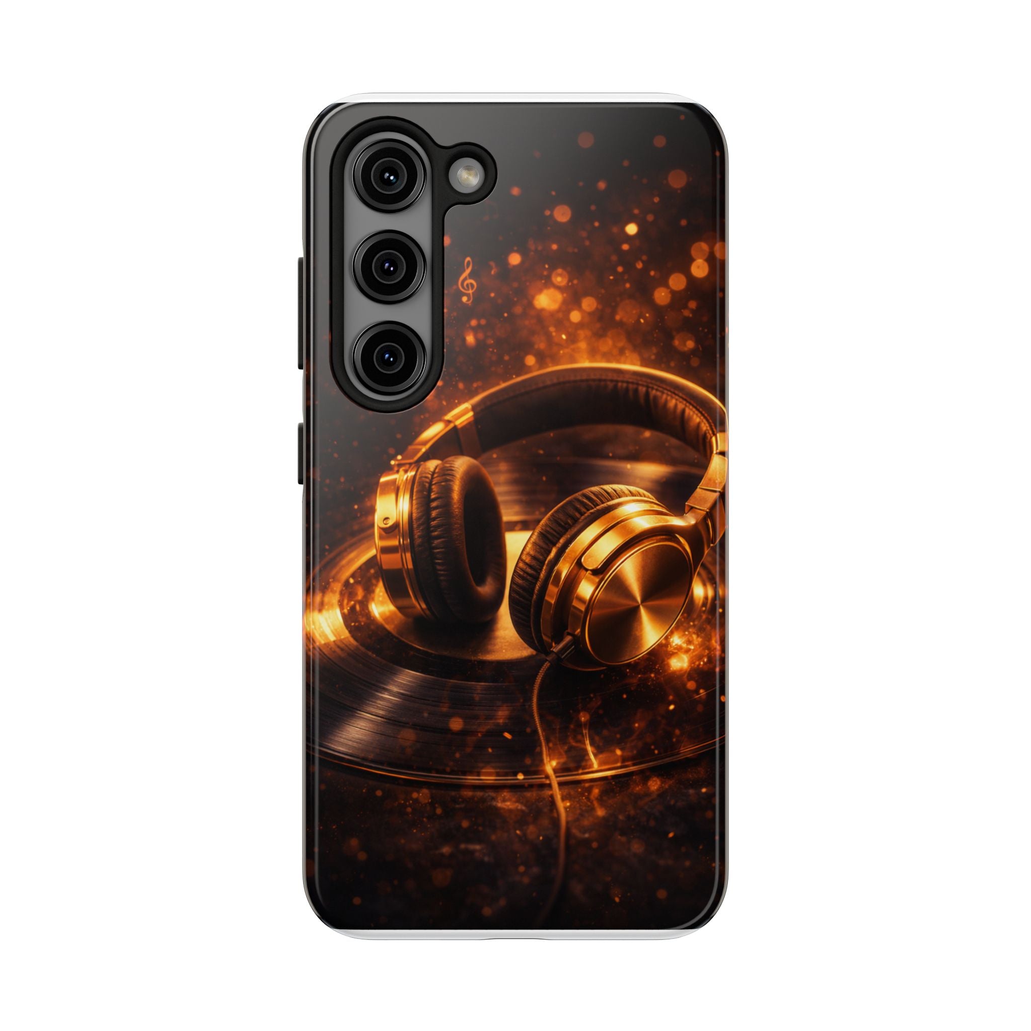 Gold Headphones Tough Phone Case | Music Lover Protective Case product image 21