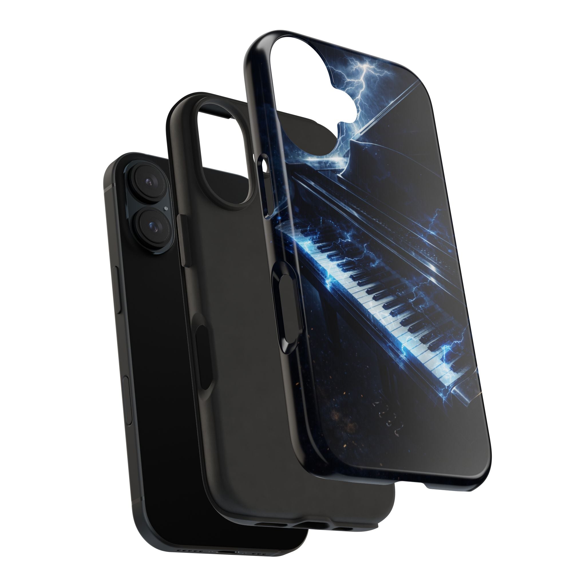 Piano Lightning Tough Phone Case | Electric Blue Keyboard Protective Case product image 99