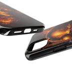 Flaming Skull Tough Phone Case | Guitar & Rock Lover Design product image 77