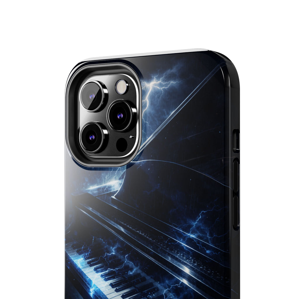 Piano Lightning Tough Phone Case | Electric Blue Keyboard Protective Case product image 53