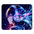 Cosmic Anime Headphones Mouse Pad - Neon Night Music Art