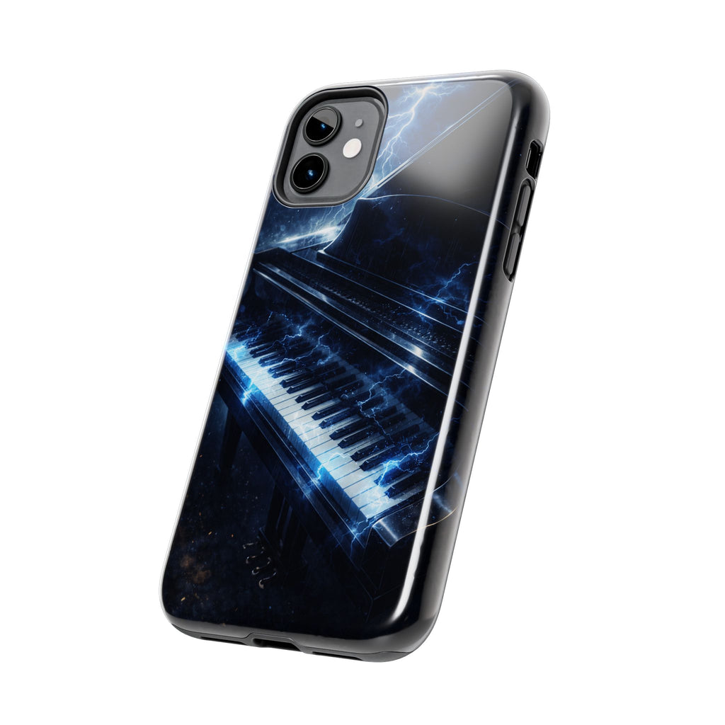 Piano Lightning Tough Phone Case | Electric Blue Keyboard Protective Case product image 34