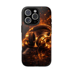 Gold Headphones Tough Phone Case | Music Lover Protective Case product image 24