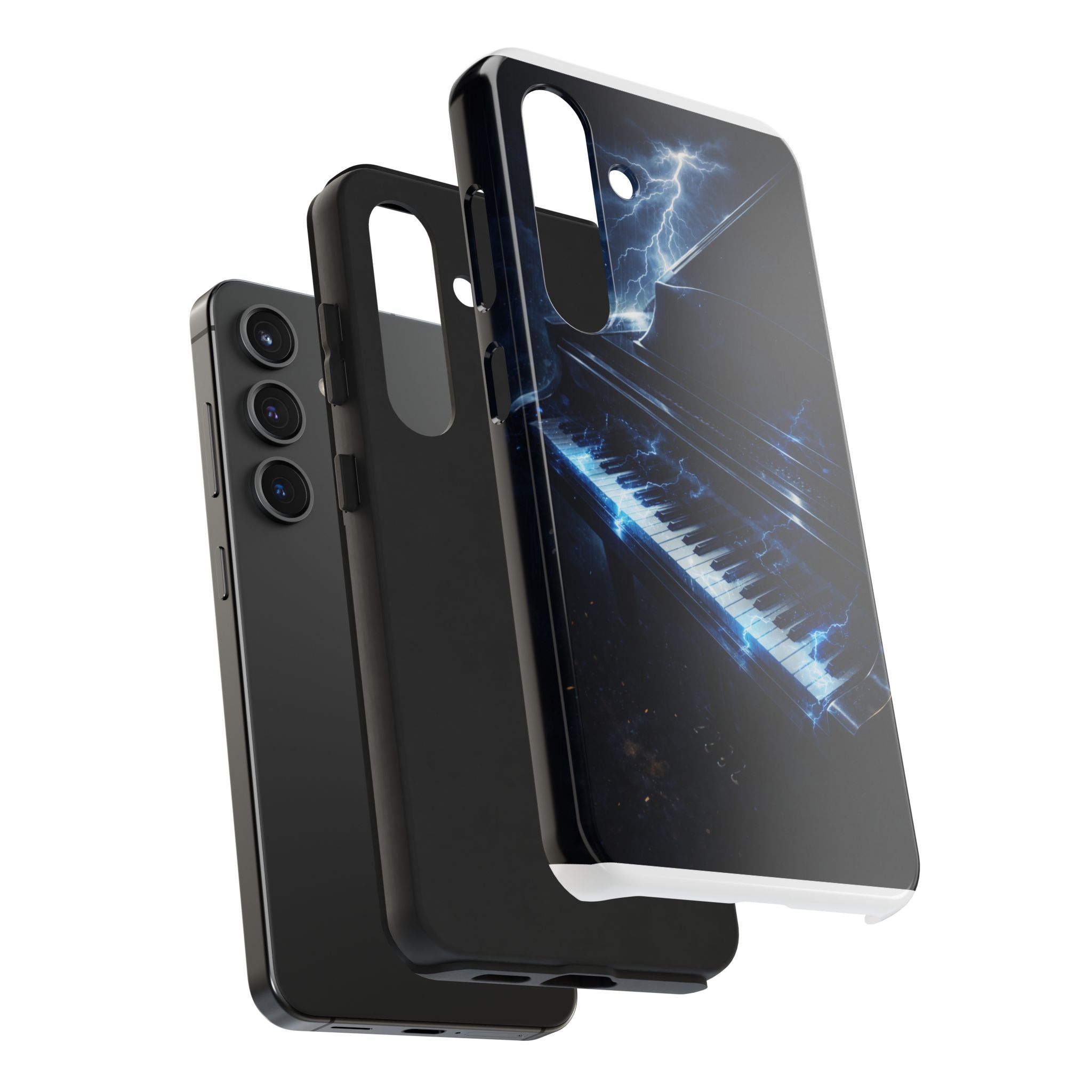Piano Lightning Tough Phone Case | Electric Blue Keyboard Protective Case product image 84