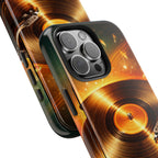 Golden Vinyl Grooves Tough Phone Case | Music Lover's Statement product image 96