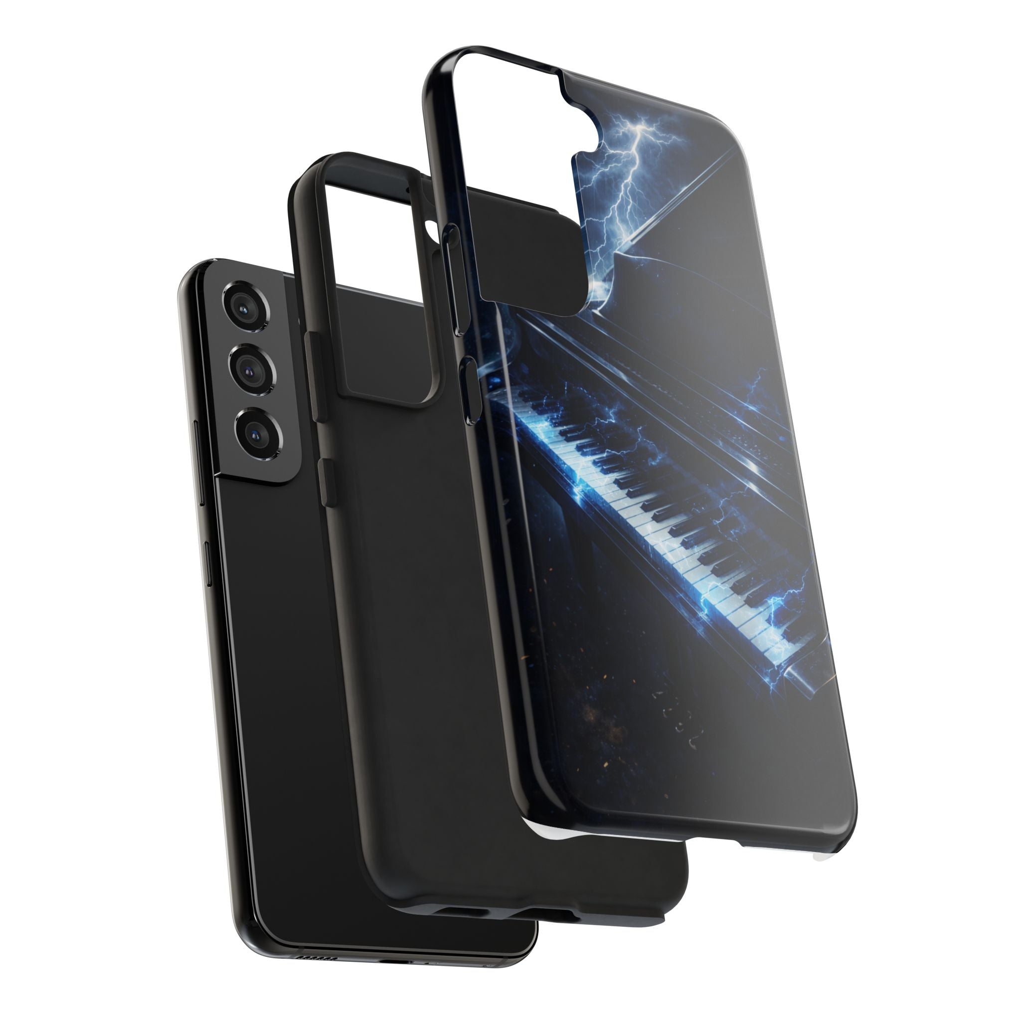 Piano Lightning Tough Phone Case | Electric Blue Keyboard Protective Case product image 90