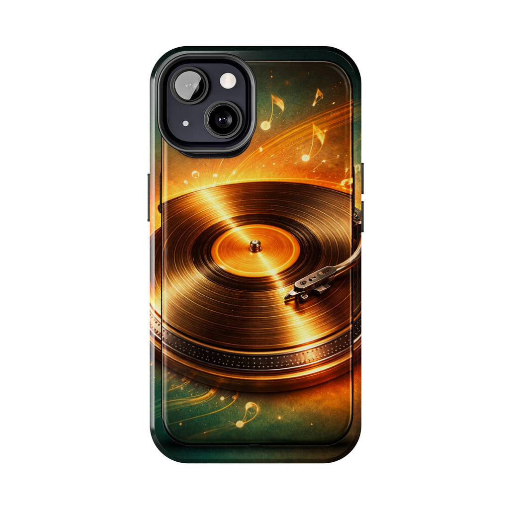 Golden Vinyl Grooves Tough Phone Case | Music Lover's Statement product image 54