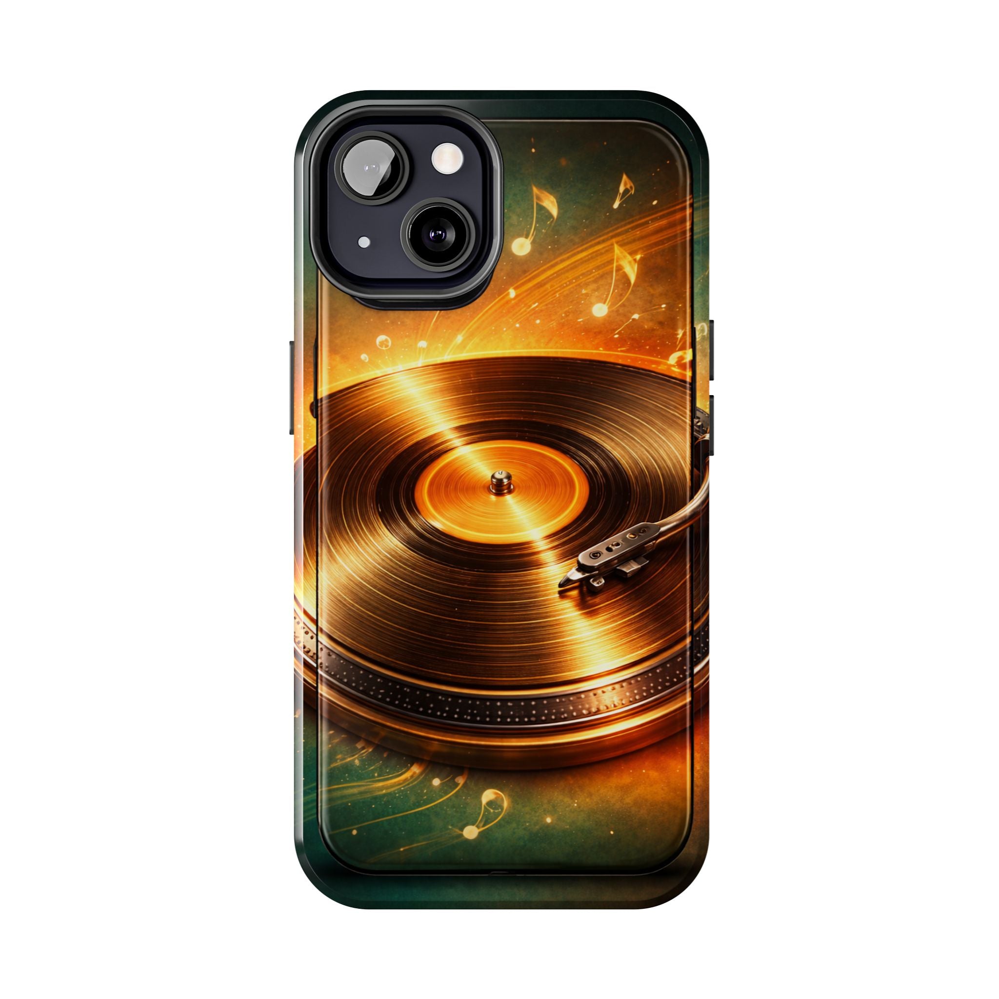 Golden Vinyl Grooves Tough Phone Case | Music Lover's Statement product image 54