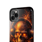Flaming Skull Tough Phone Case | Guitar & Rock Lover Design product image 41